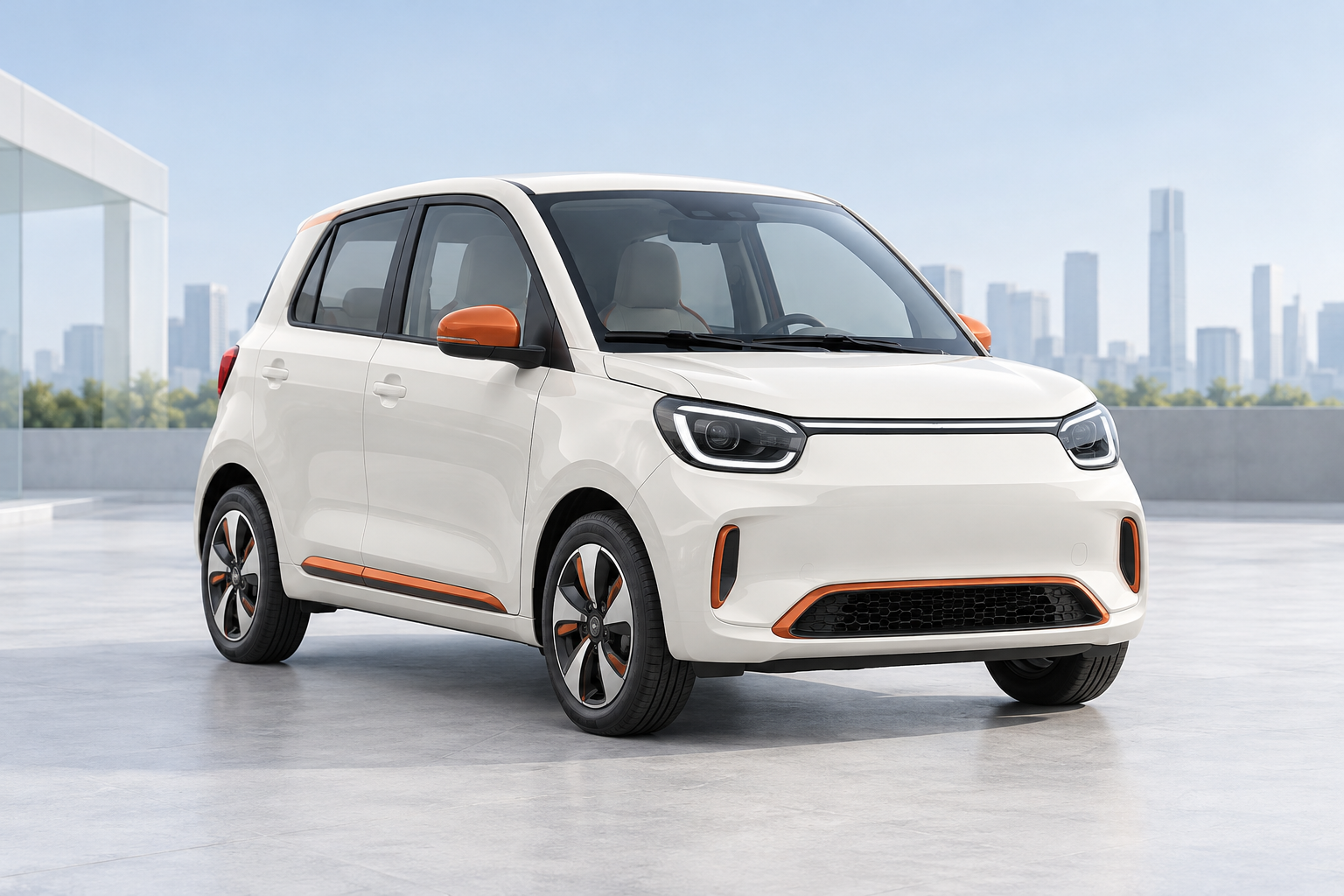Representative compact city electric vehicle category visual